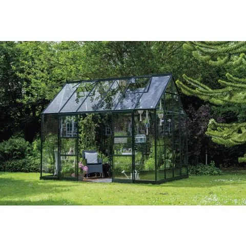 Grönt Halls ICON PLANTHOUSE 8 växthus i aluminium