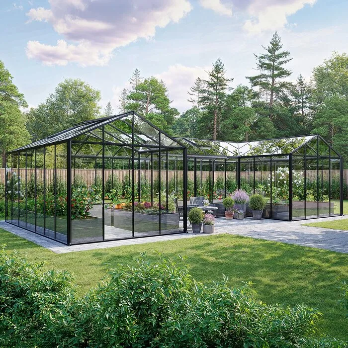 Lyxfönster Lux Grand Orangerie på 70 kvadratmeter i glas