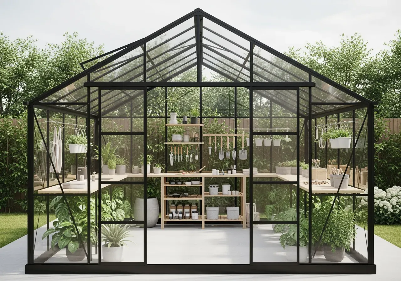 Designväxthus med smart förvaring