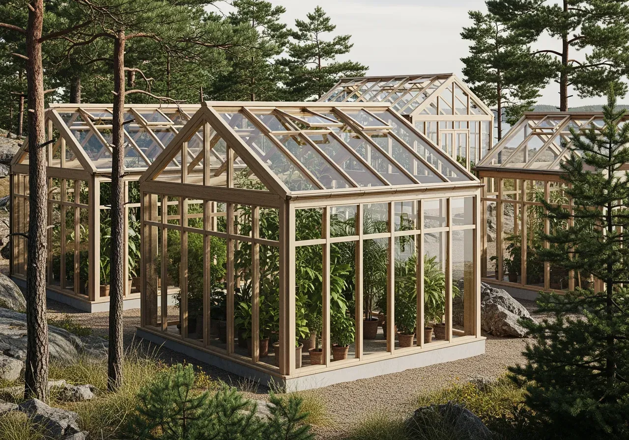 Inspirerande orangerier och designväxthus