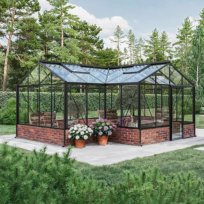 T-formad växthusorangeri för väggmontering | T-formad växthusorangeri för väggmontering