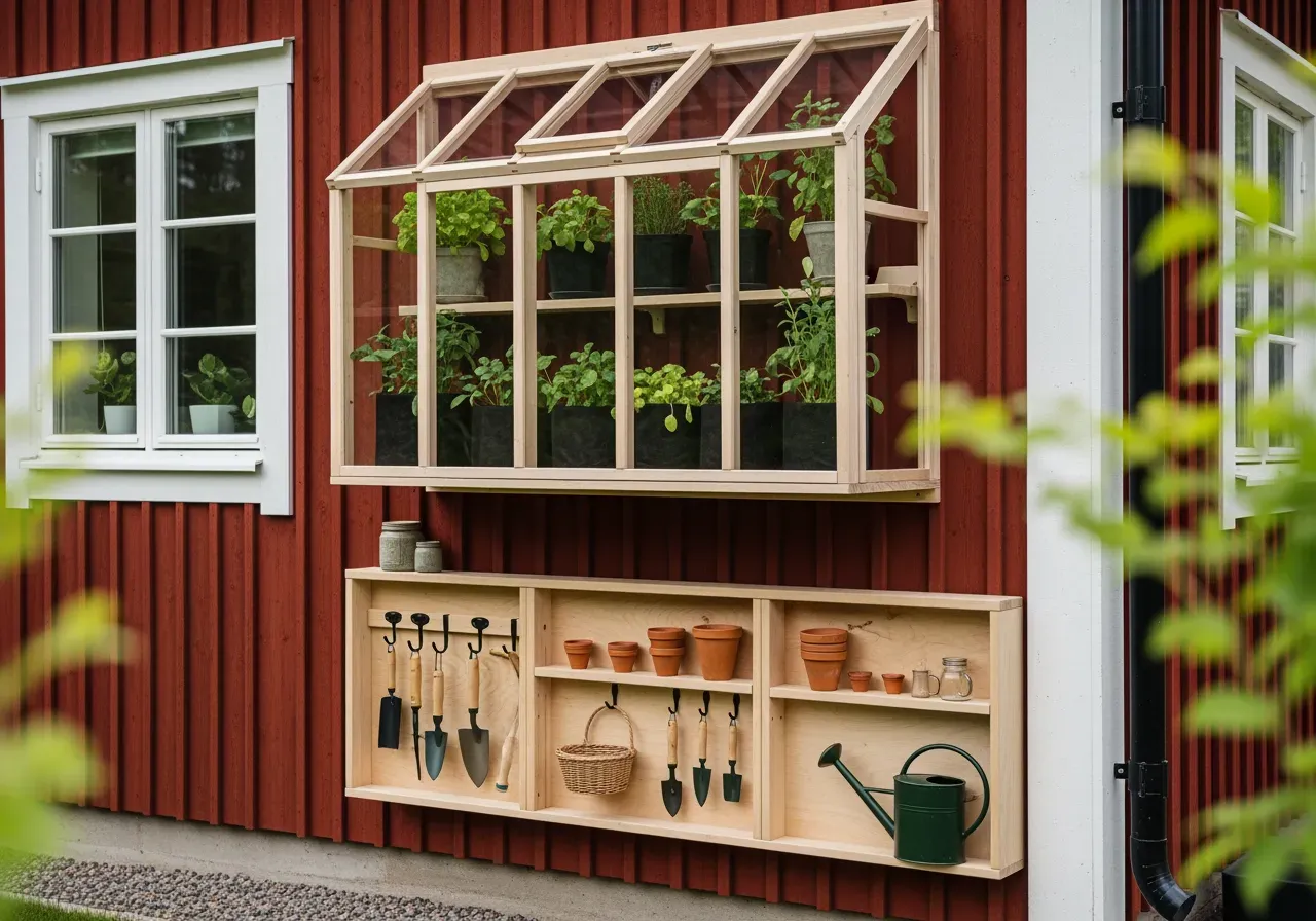 Väggväxthus och smart förvaring