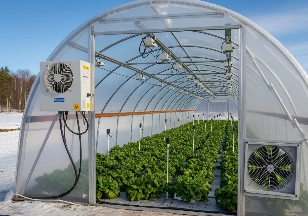 Klimatkontroll i odlingstunnel året runt